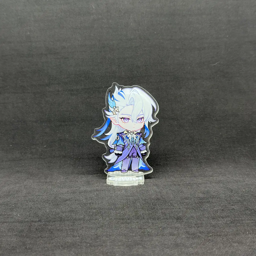 Акрилова колекційна фігурка Геншин Імпакт - Genshin Impact Chibi Невілетт (Neuvillette) 1 10 см - фото 2