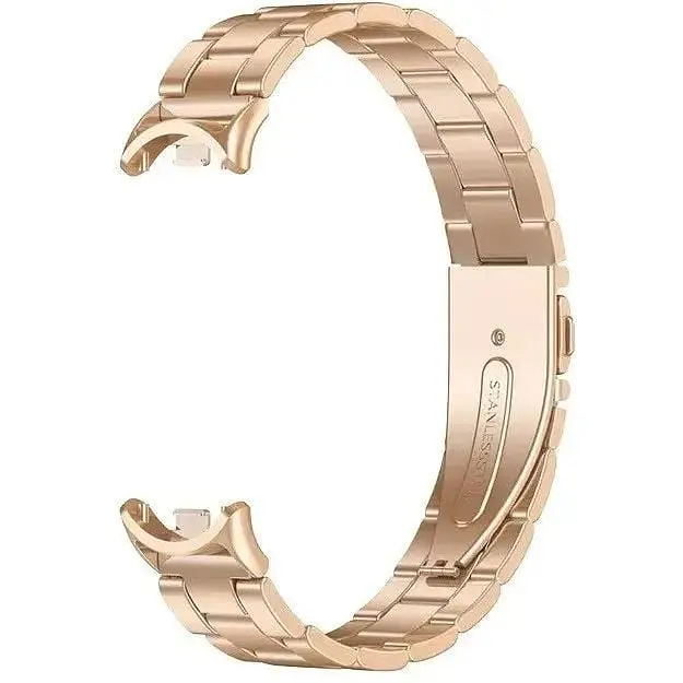 Фитнес-браслет Xiaomi Smart Band 9 Midnight Black + металлический ремешок Type С Rose gold - фото 6