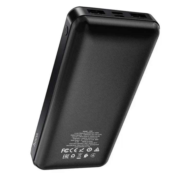 Зовнішній акумулятор Power bank HOCO J72A 20000mAh Повербанк для телефона / Павербанк Чорний - фото 4