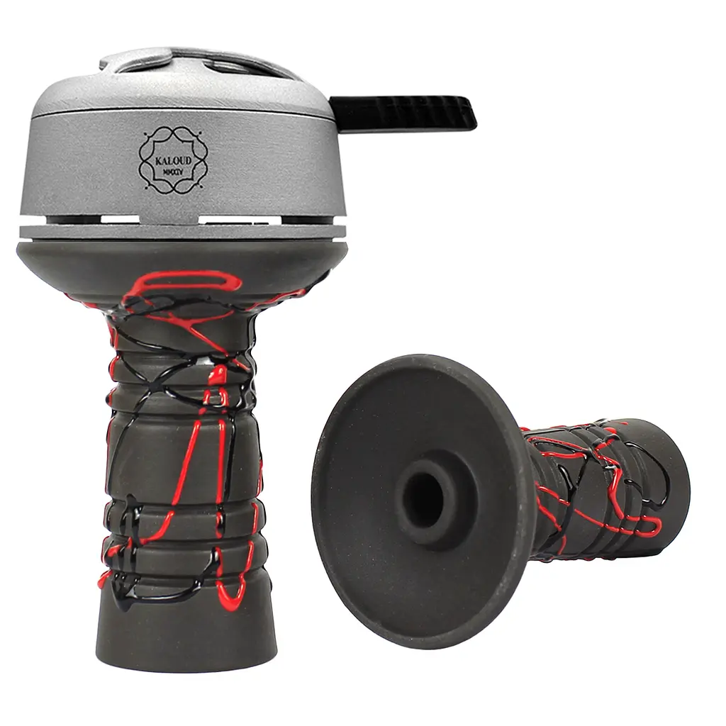 Чаша для кальяна Gusto Bowls Alien BLACK Glaze черно-красный - фото 2