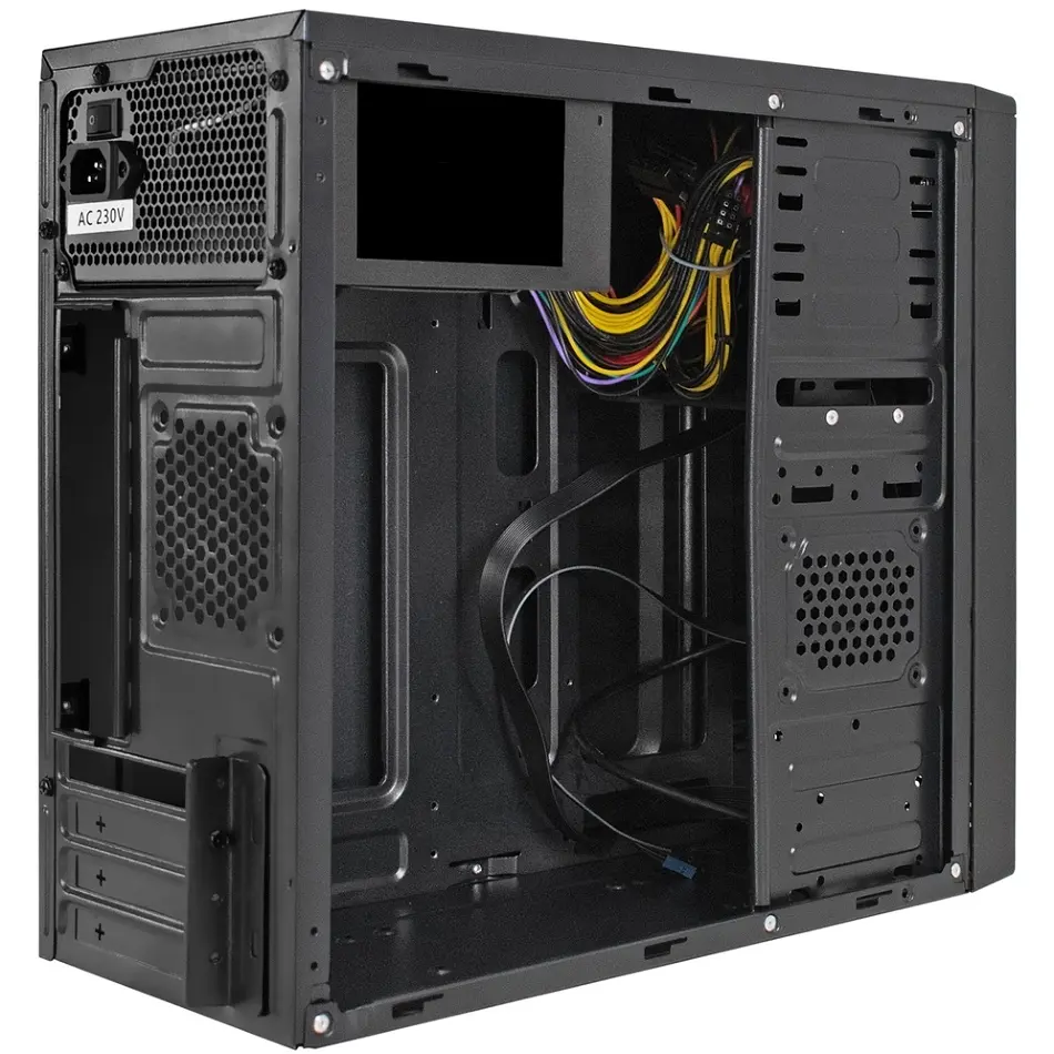 Корпус Casecom GN-1714 500W-120mm USB 3.0 mATX Black - фото 4