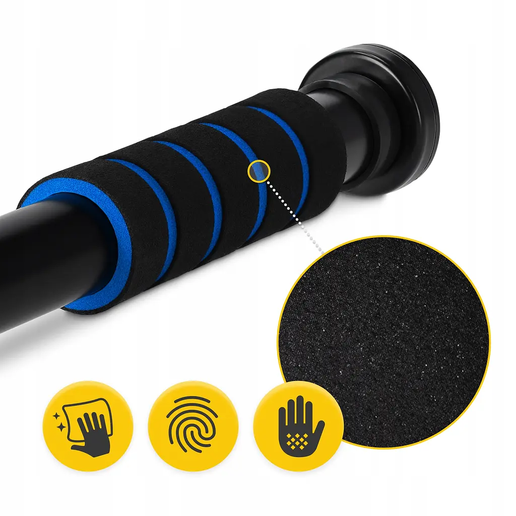 Турнік розсувний 4FIZJO Basic 61.5-100 см Black/Blue (P-5905973402705) - фото 8
