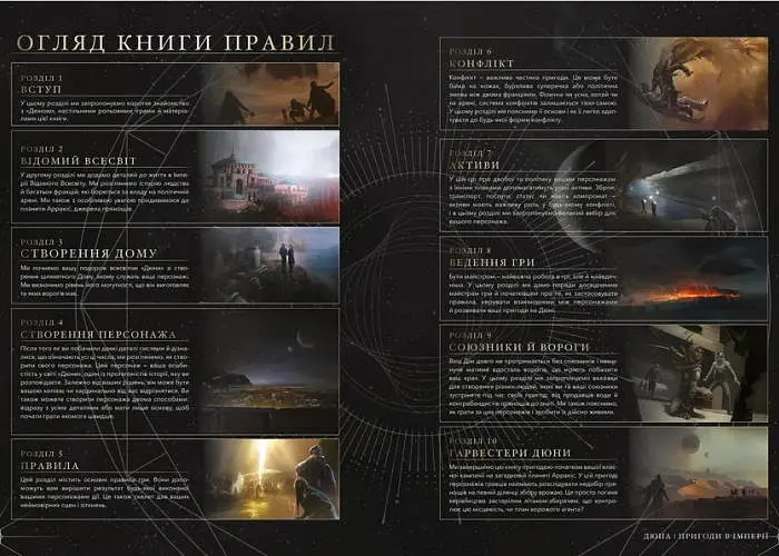 Настільна гра Geekach Дюна. Пригоди в Імперії - Книга правил (Dune - Adventures in the Imperium) (укр.) (GKRP0046) - фото 4