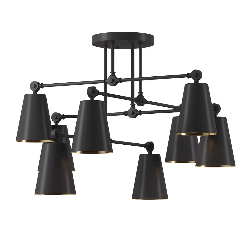 Люстра Sia V8 PikArt ст. 24867 Золотой/черный - фото 2