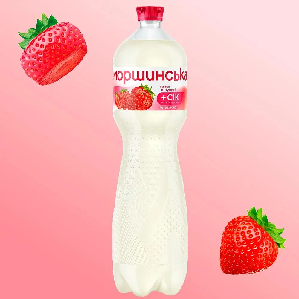 Напій Моршинська зі смаком полуниці негазований 1.5 л - фото 2