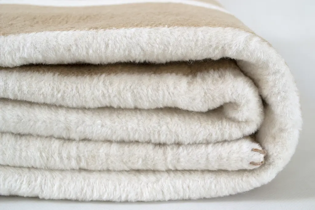 Плед Lotus Home - Infinity Stripe бежевый 200x220 - фото 5