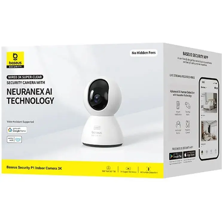 IP-камера видеонаблюдения Baseus Security P1 Indoor Camera 3K - фото 9