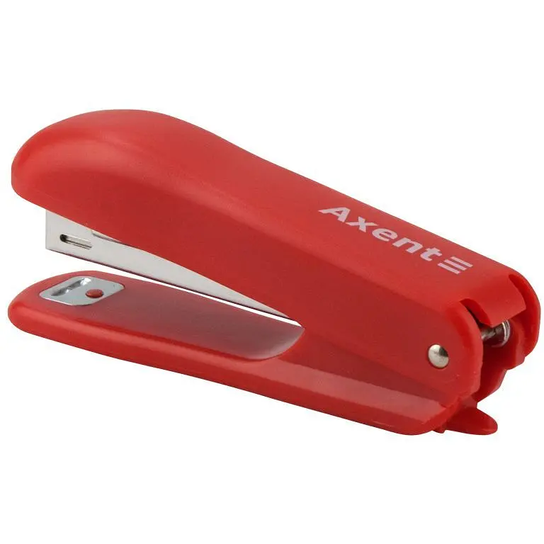 Степлер канцелярский Axent Standard №10/5, 15 листов красный (4222-06-A) - фото 2