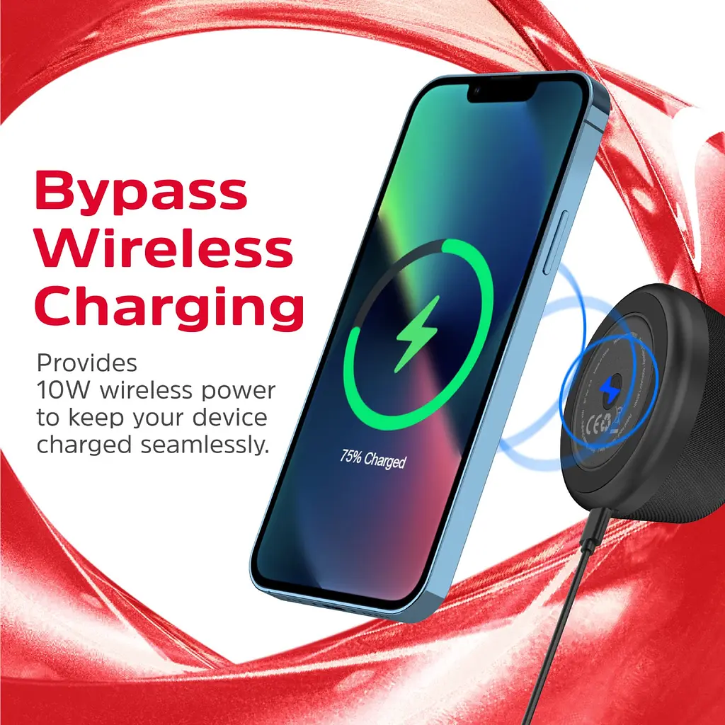 Акустична система 1.0 Energizer Bluetooth 5.3 5W + Wireless bypass Charging магнітна зарядка 10W - фото 9
