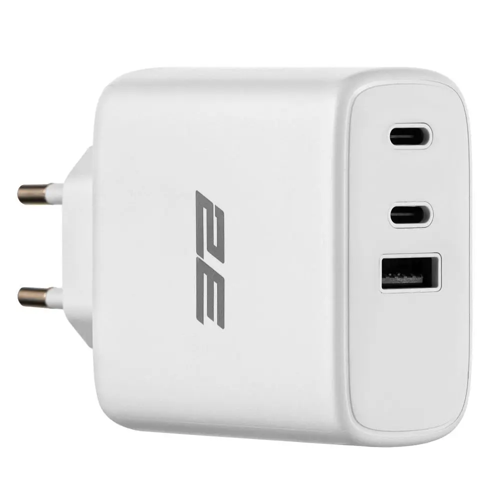 Мережевий зарядний пристрій 2E USB-C Wall Charger GaN 65W White (2E-WC3USB65W-W) - фото 4