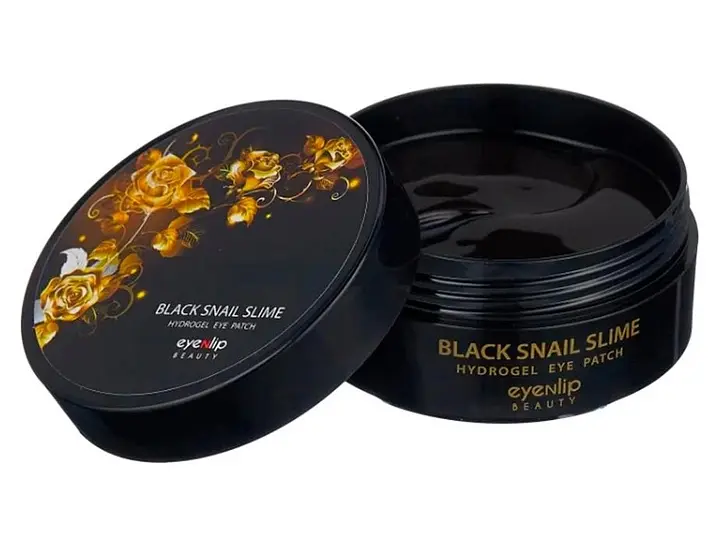 Патчі для зони під очима Eyenlip Black Snail Slime Hydrogel Eye Patch 60 шт. - фото 2