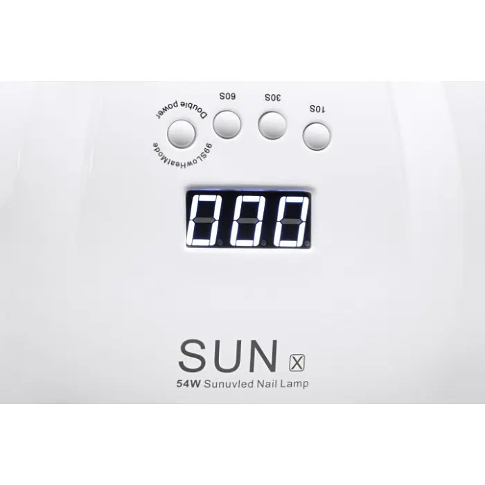 LED UV LED-льод уф лампа SUN X 54вт для нарощування нігтів, гель-лак Біла - фото 7
