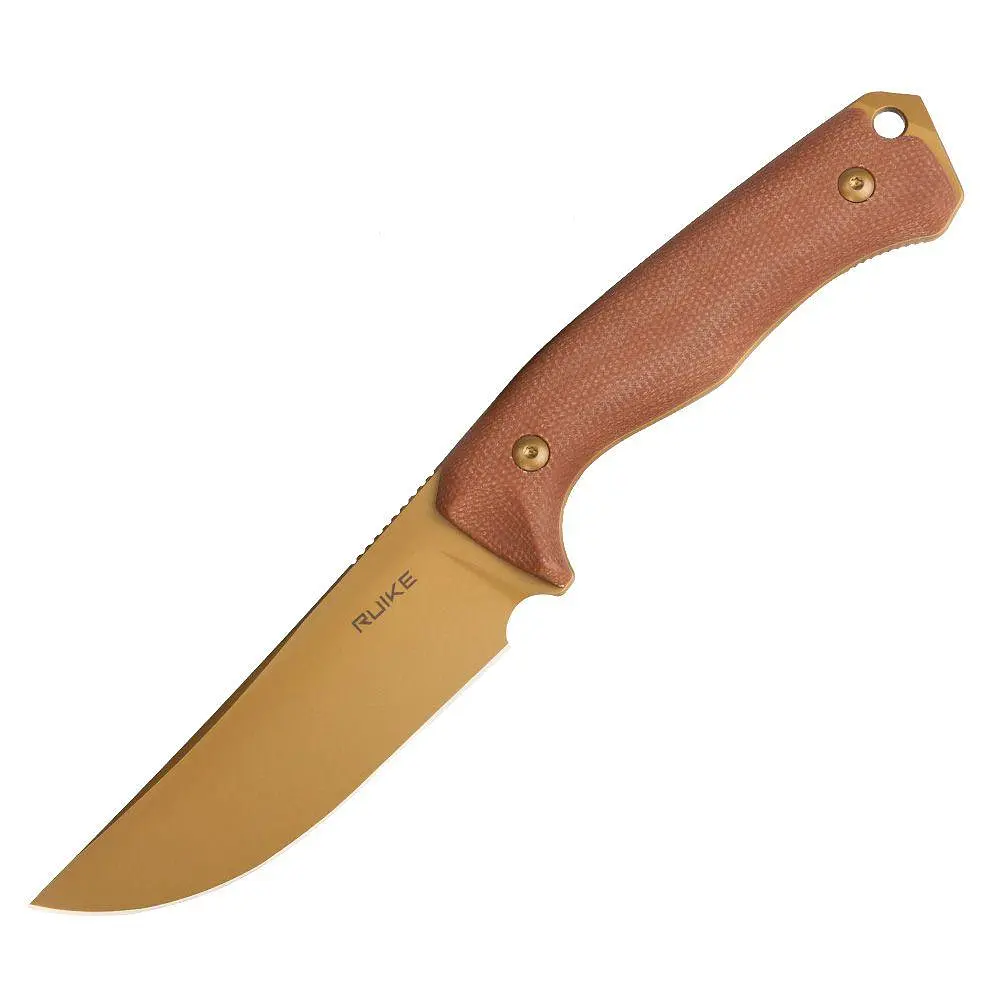 Ніж фіксований мисливський Ruike F186-MN, (11.8 см) D2/Micarta коричневий