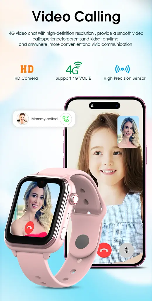 Смарт годинник-телефон дитячий Wonlex KT37 з відеодзвінком WI-FI GPS SIM-карта Blue (18886) - фото 6