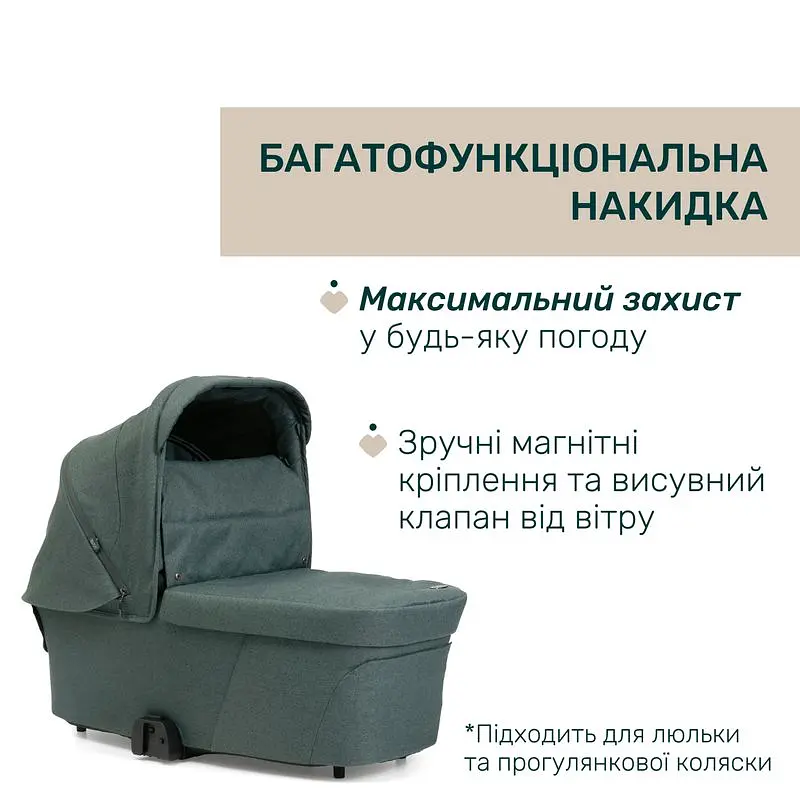 Коляска 2 в 1 Chicco Bellagio 2 зелена (87183.33.01) - фото 3