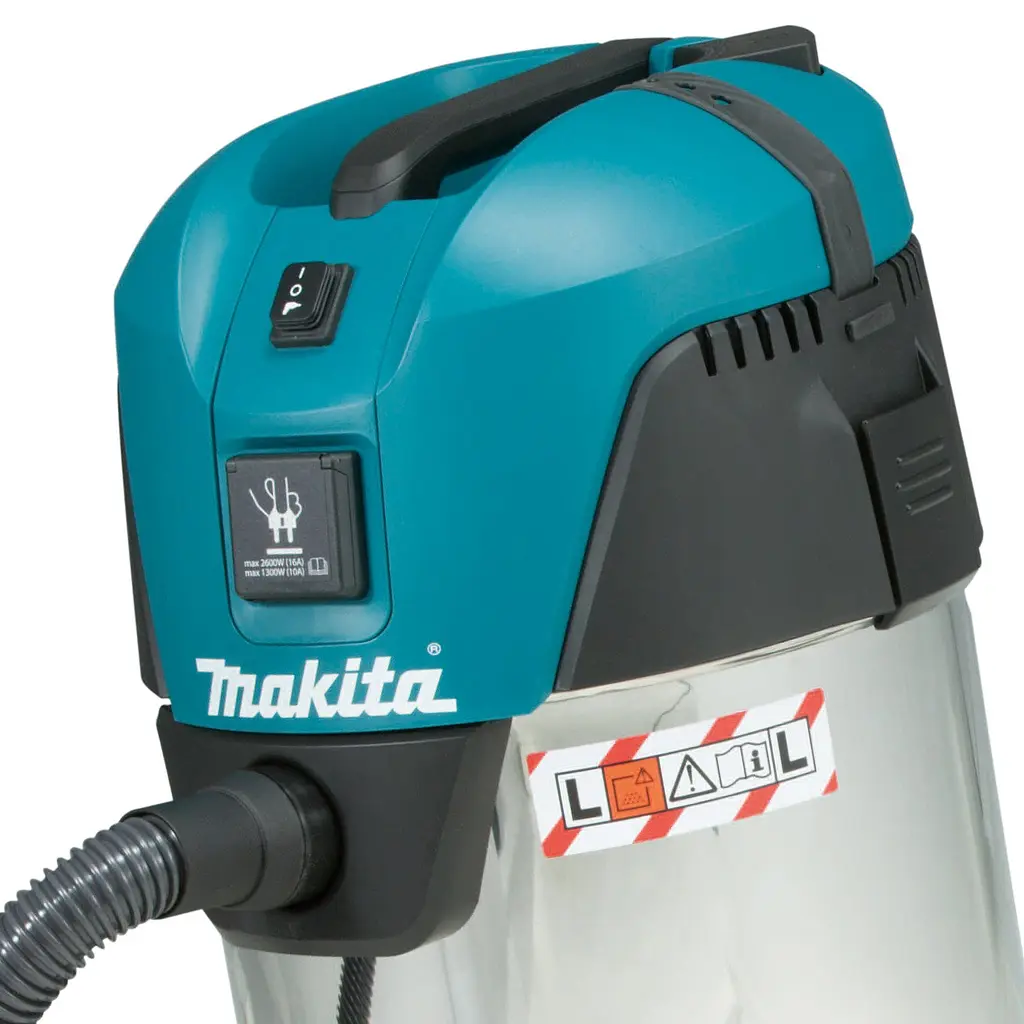Пилосос промисловий Makita VC3011L (30 л, 21 кПа, 3.6 м³/хв, 1000 Вт) - фото 4