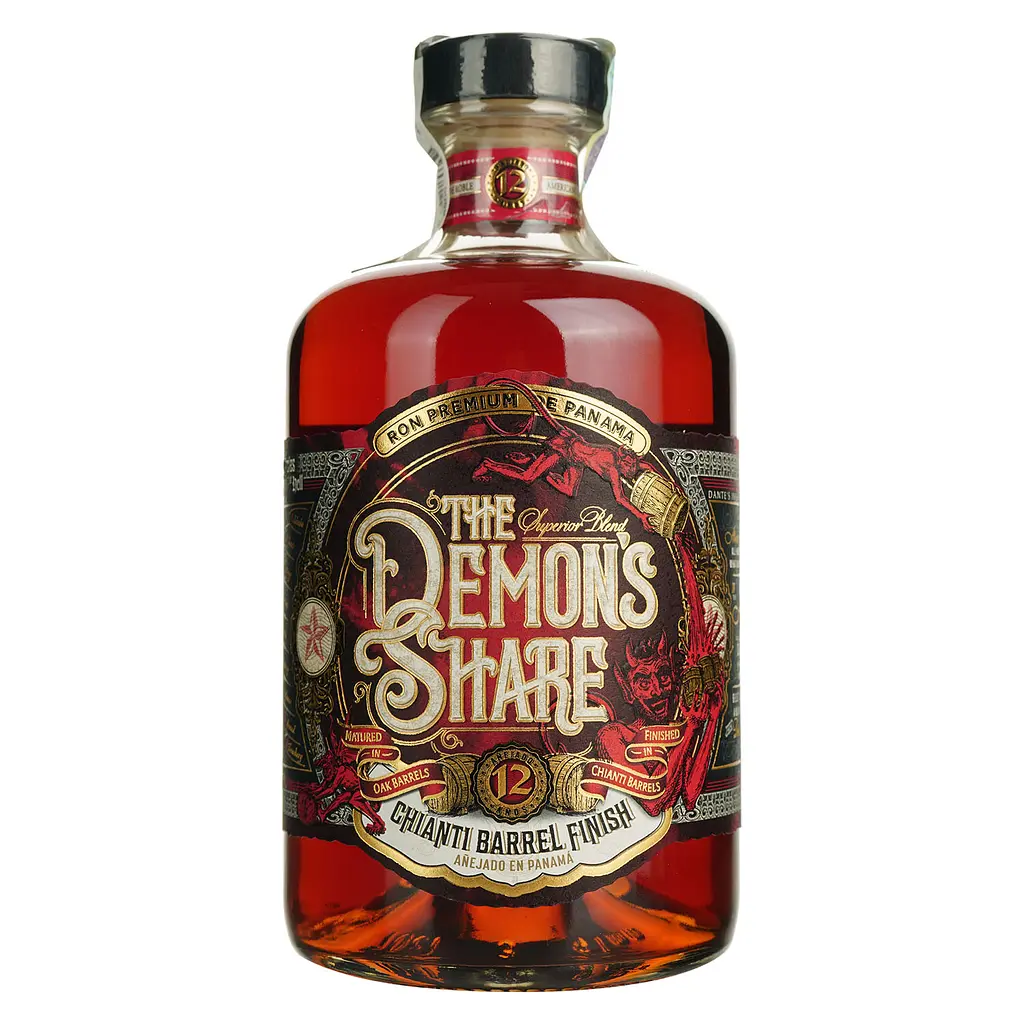 Ром The Demon's Share Chianti 12 Years Old 41% 0.7 л у тубусі - фото 2