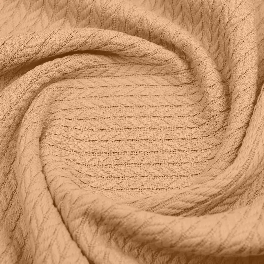 Плед покривало Cosas Sand Knitted Braid 240х260 см косичка (Blanket_27Sand_KnittedBraid_240x260) - фото 3