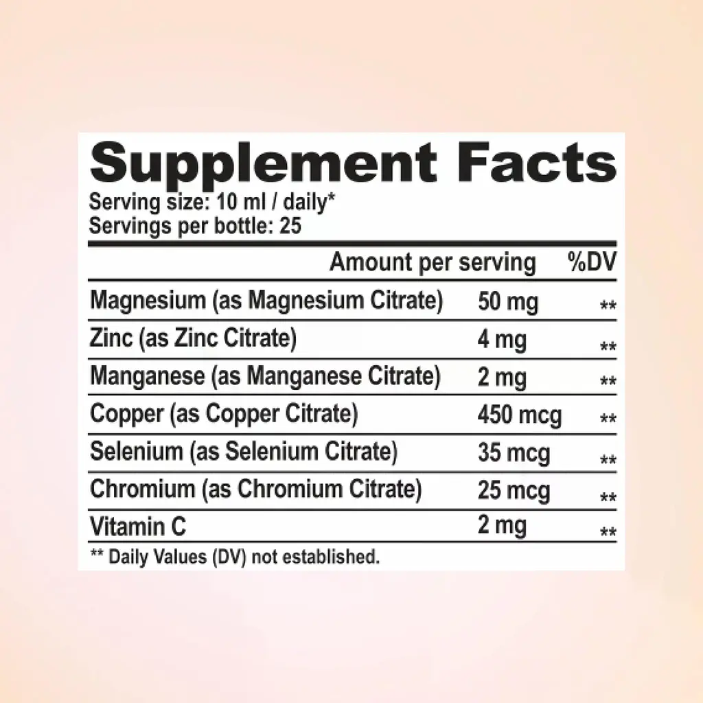 Метаболізм бустер Nano Pure Labs Simply Science Bioavailable mineral complex Metabolism Booster 250 мл - фото 7