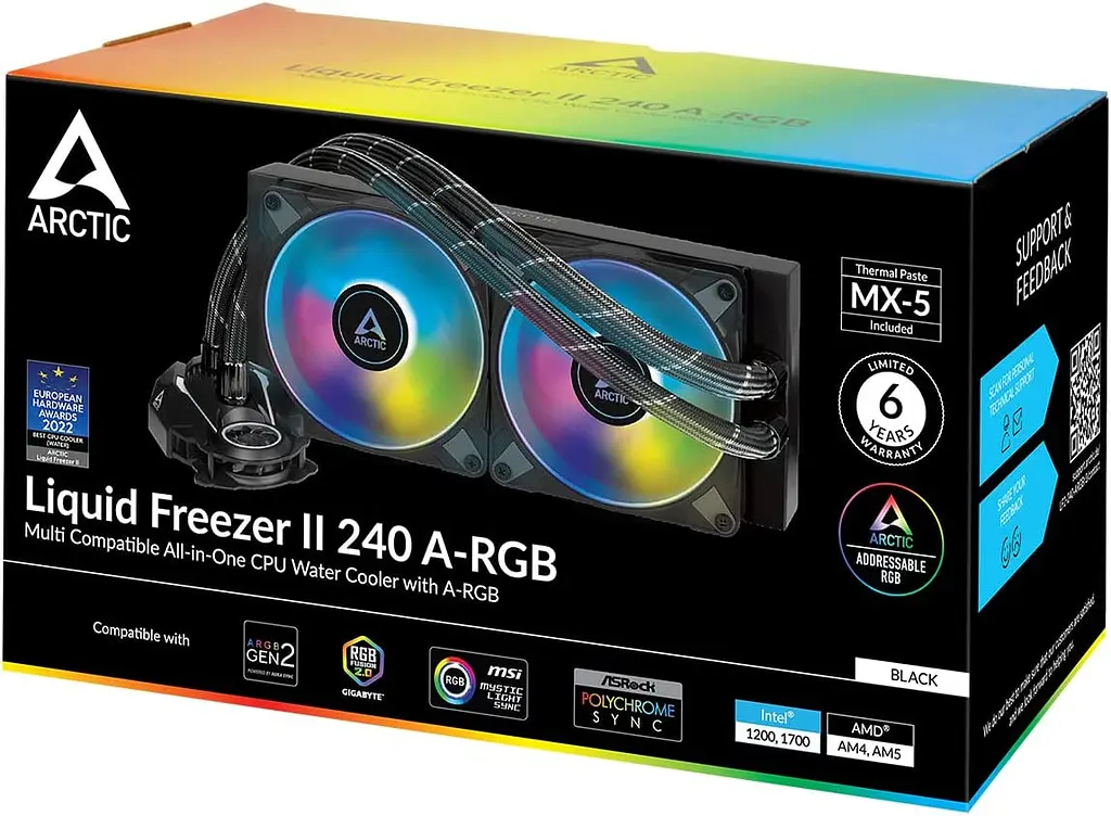СВО Arctic Liquid Freezer II 240 ARGB 1700 (ACFRE00093A) Б/в - фото 8