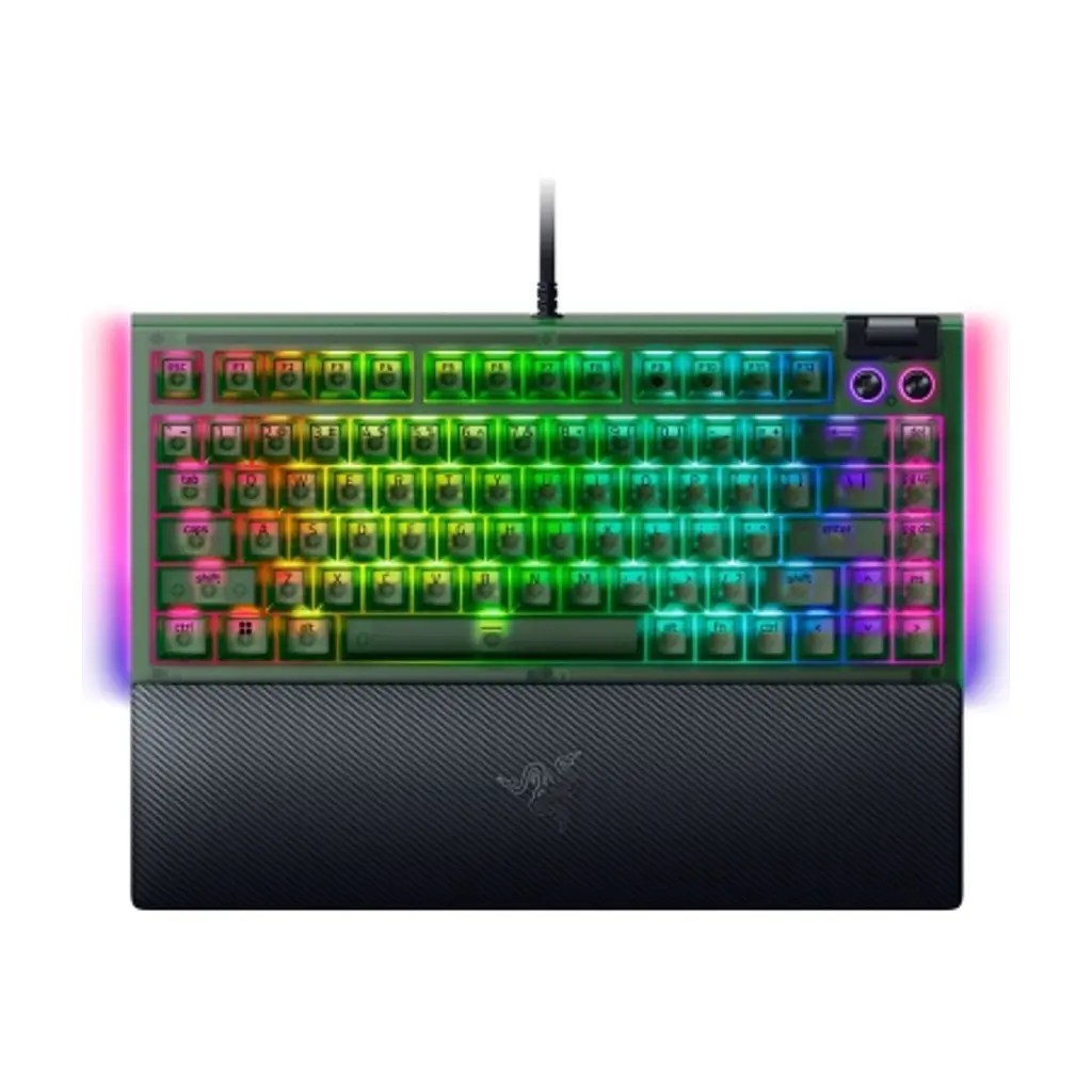 Клавіатура Razer BlackWidow V4 75% USB UA Phantom Green (RZ03-05003300-R3M1) - фото 2