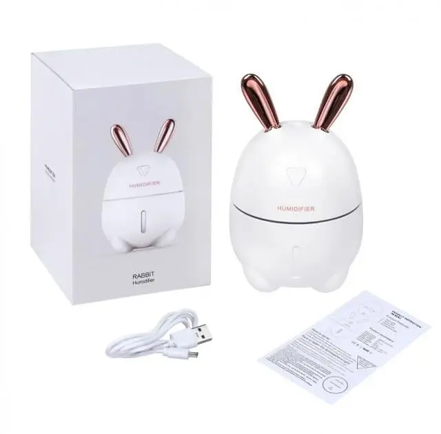 Зволожувач повітря і нічник Humidifiers Rabbit SA 2в1 Кролик ультразвуковий з підсвіткою - фото 2