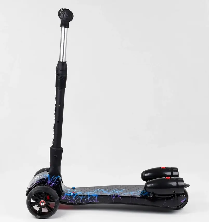 Самокат 94666 Best Scooter MAXI з парогенератором, музика, дим, колеса PU, в коробці (6900066349102) - фото 3