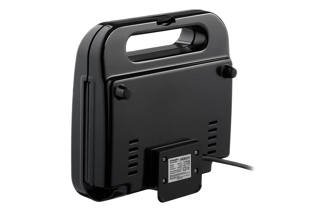 Мультимейкер Ardesto SM-H400S 4 сменные плиты 700 Вт черный+металл - фото 6