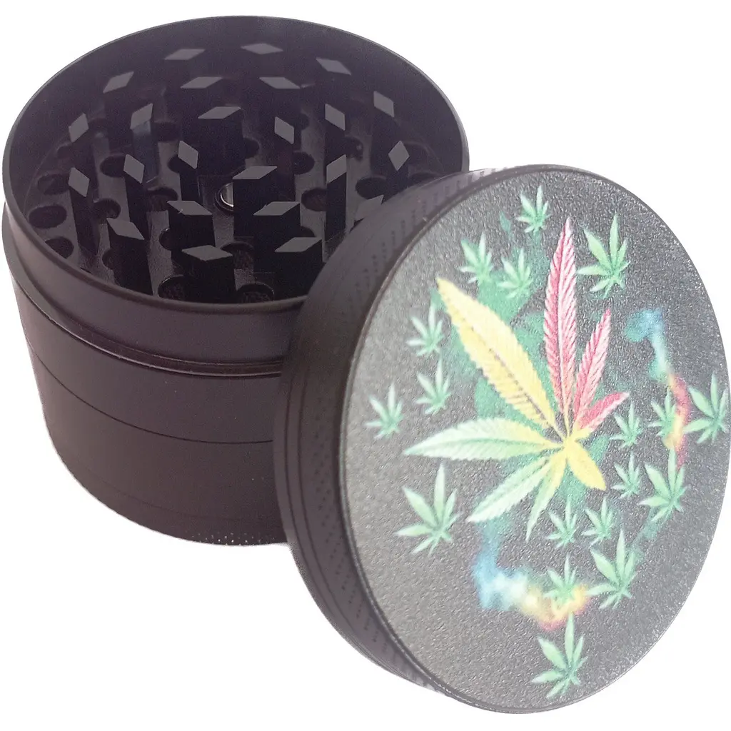 Гриндер для измельчения табака Ashtray HL-05 конопля 5 Black (11658) - фото 3