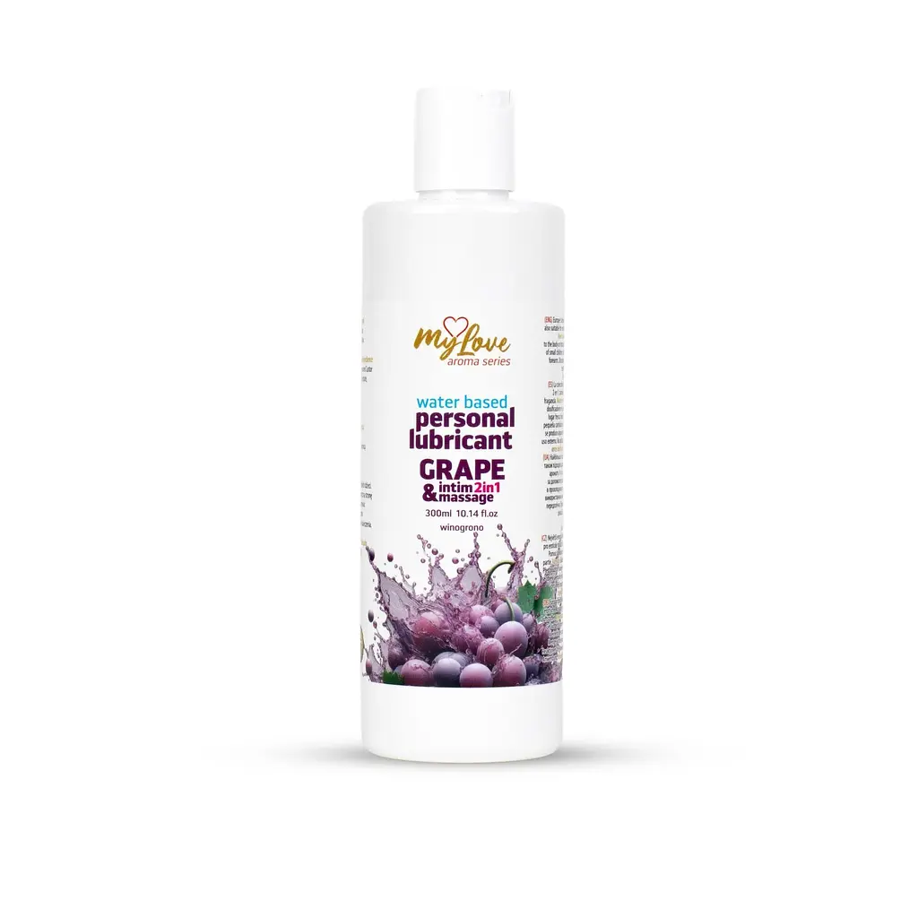 Лубрикант MyLove Aroma Series IntimMassage 2in1 Grape, 300 мл