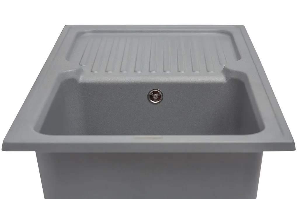 Кухонна мийка гранітна Miraggio Orlean gray 861x496x210 00209306, Сірий - фото 4