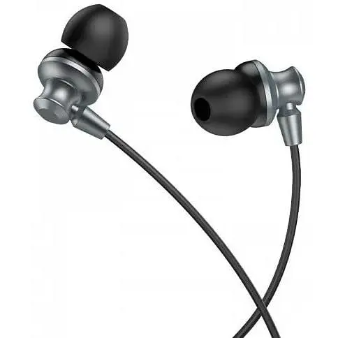 Навушники Hoco Delighted metal universal earphones with microphone M98 чорні - фото 6