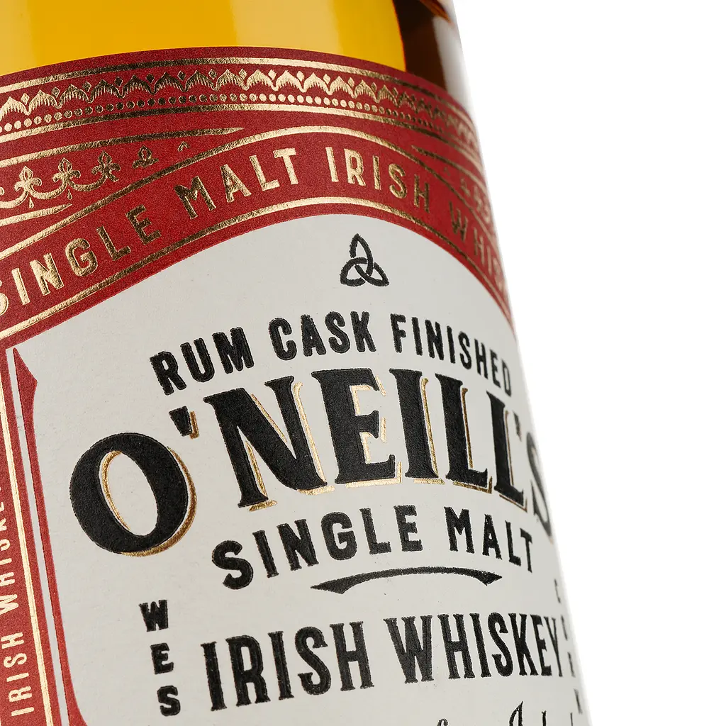 Віскі O'Neills Rum Cask Finished Single Malt Irish Whiskey 40% 0.7 л - фото 3
