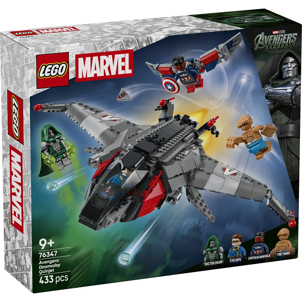 Конструктор LEGO Super Heroes Marvel Месники: Судний день Квінджет 433 ел. (76347) - фото 2