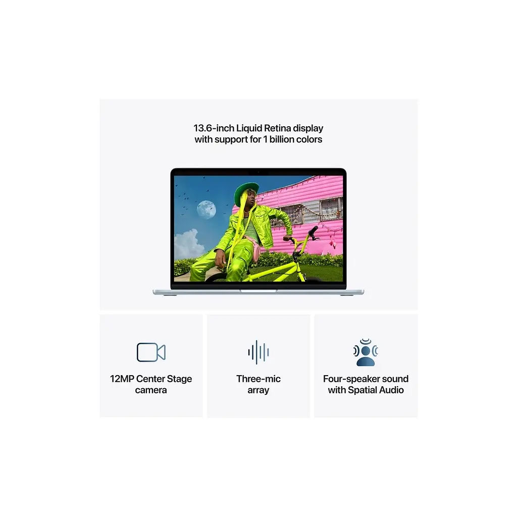 Ноутбук Apple MacBook Air 13 M5 A3449 Midnight (MDHE4UA/A) - фото 5