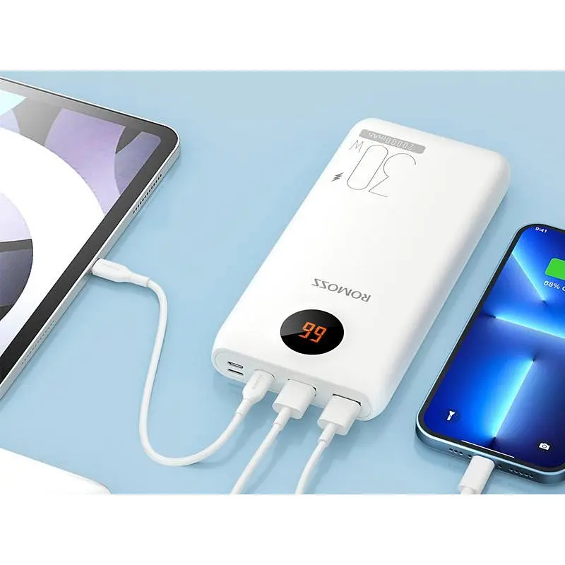 Внешний аккумулятор Romoss SW20SPro 20000mAh 30W White [PSW20-392-1133H] [120790] - фото 5