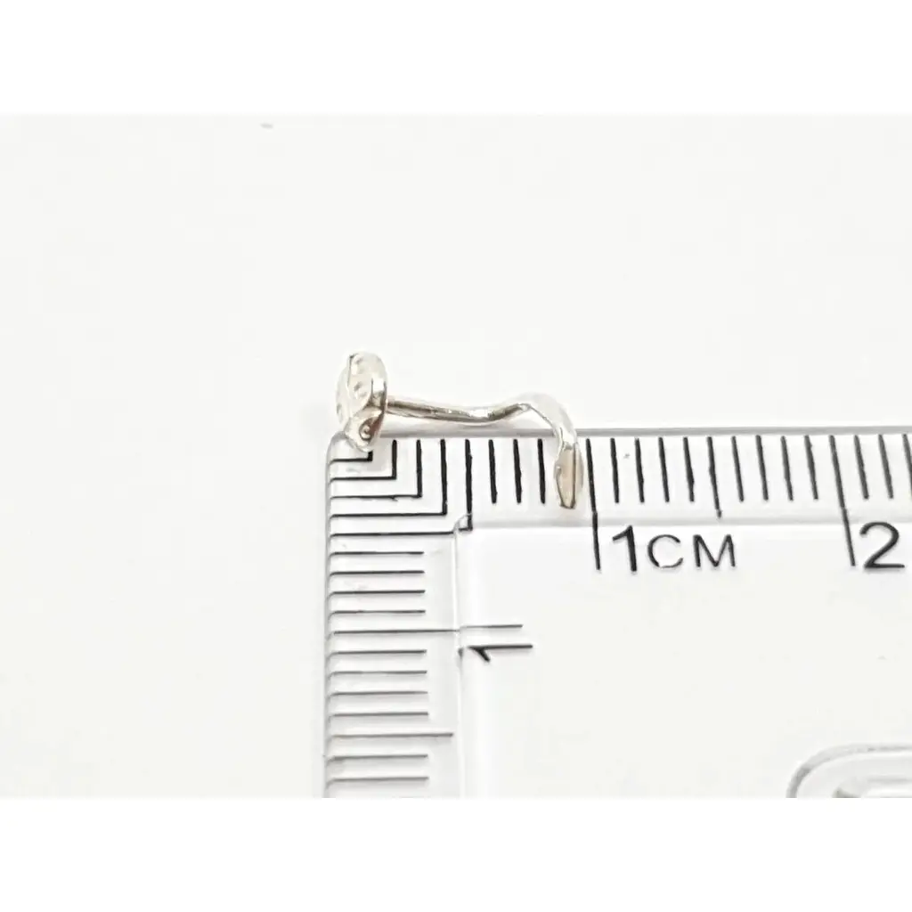 Серебряная серьга-пирсинг в нос Dear. 1008С - фото 3