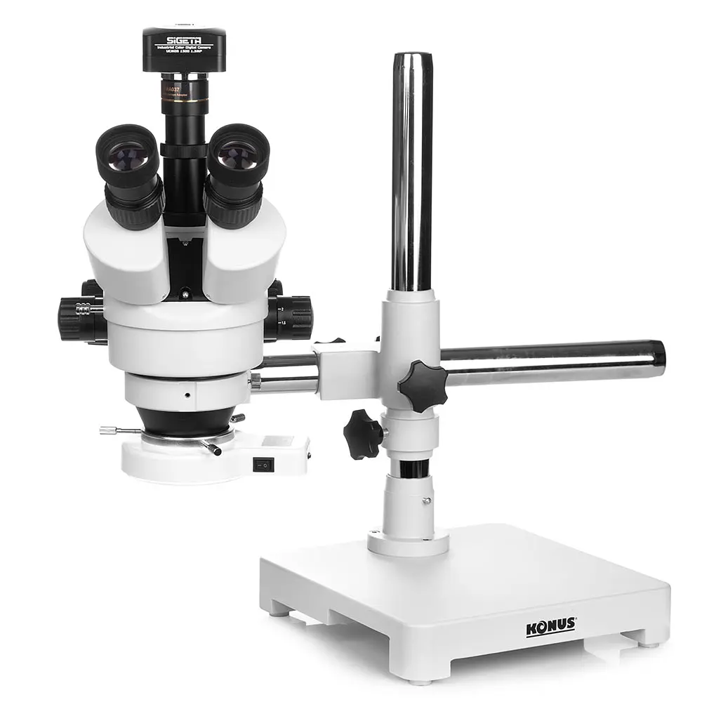 Мікроскоп KONUS CRYSTAL PRO 7x-45x STEREO - фото 4