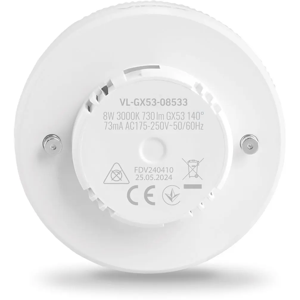 Лампа світлодіодна Videx GX53 8W 3000K (VL-GX53-08533) - фото 4
