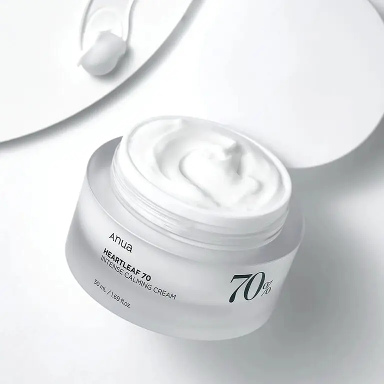 Заспокійливий крем для обличчя з екстрактом хауттюйнії Heartleaf 70% Intense Calming Cream Anua 50 мл - фото 2