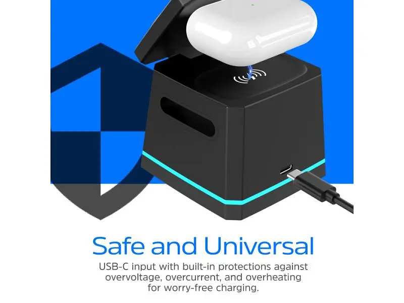 Бездротовий зарядний пристрій Energizer 3-in-1 Magnetic Wireless Charging Dock (WCP307) - фото 6
