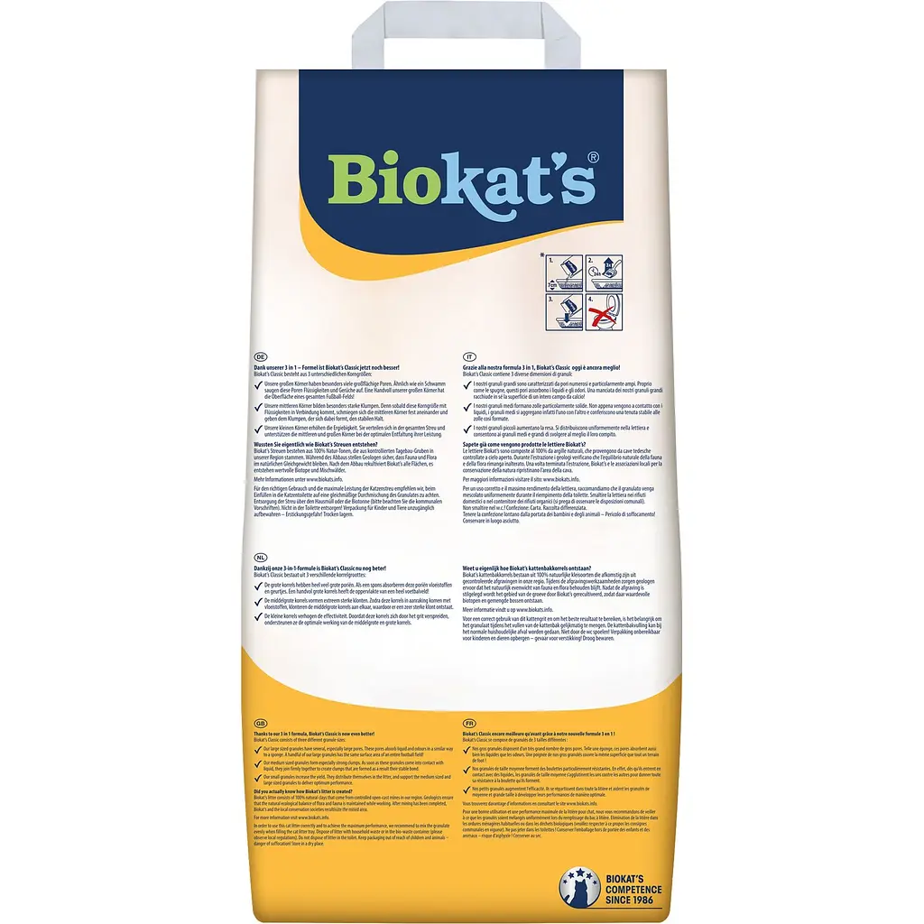 Наполнитель бентонитовый Biokat's Classic 3 в 1, 18 л (G-613789) - фото 3