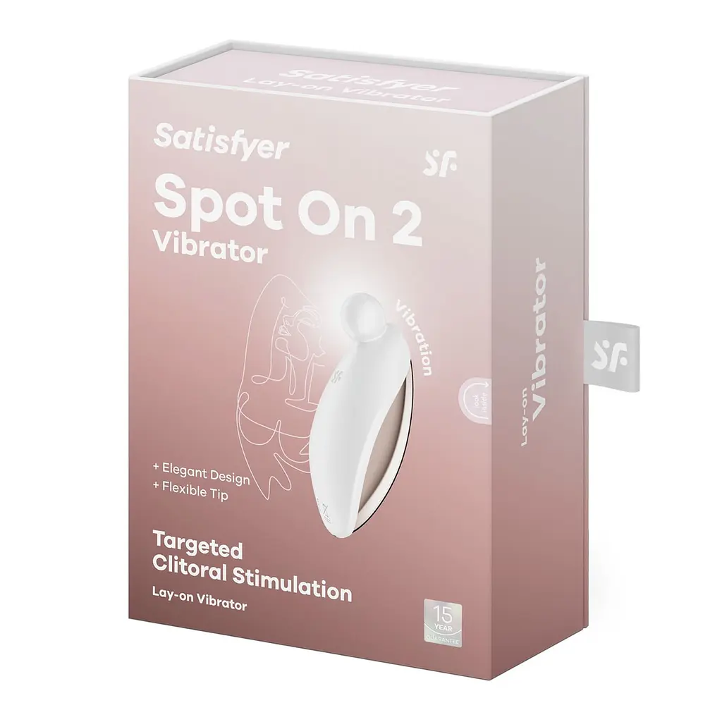 Вібратор для зовнішньої стимуляції Satisfyer Spot On 2 White, дуже потужний, гнучкий відросток - фото 7