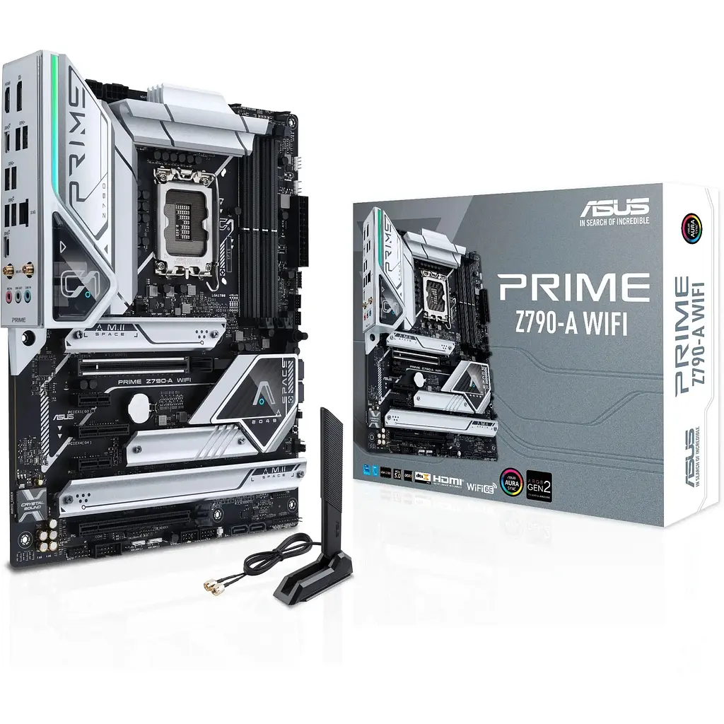 Материнська плата Asus Prime Z790-A WIFI s1700 Z790 4xDDR5 M.2 HDMI DP Wi-Fi BT ATX білий - фото 7