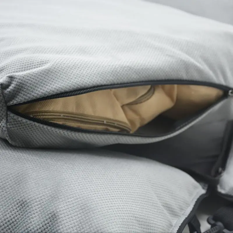 Автокрісло сумка-переноска лежак Zoo-hunt Бліць для котів та малих порід собак 50х60х42 см сіра - фото 6