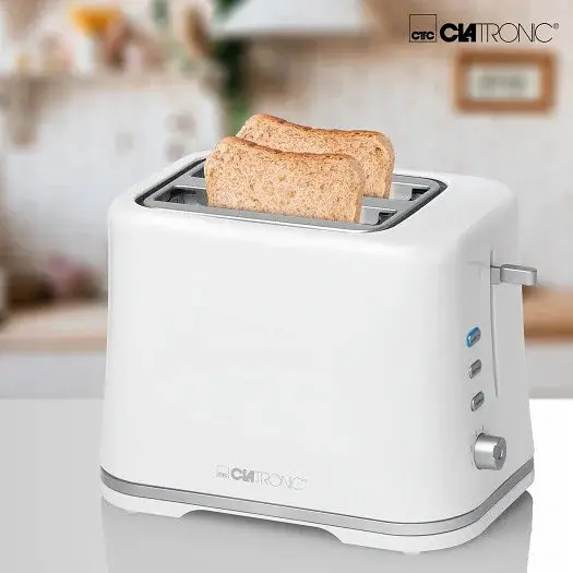 Тостер Clatronic TA 3554 White-silver - фото 4