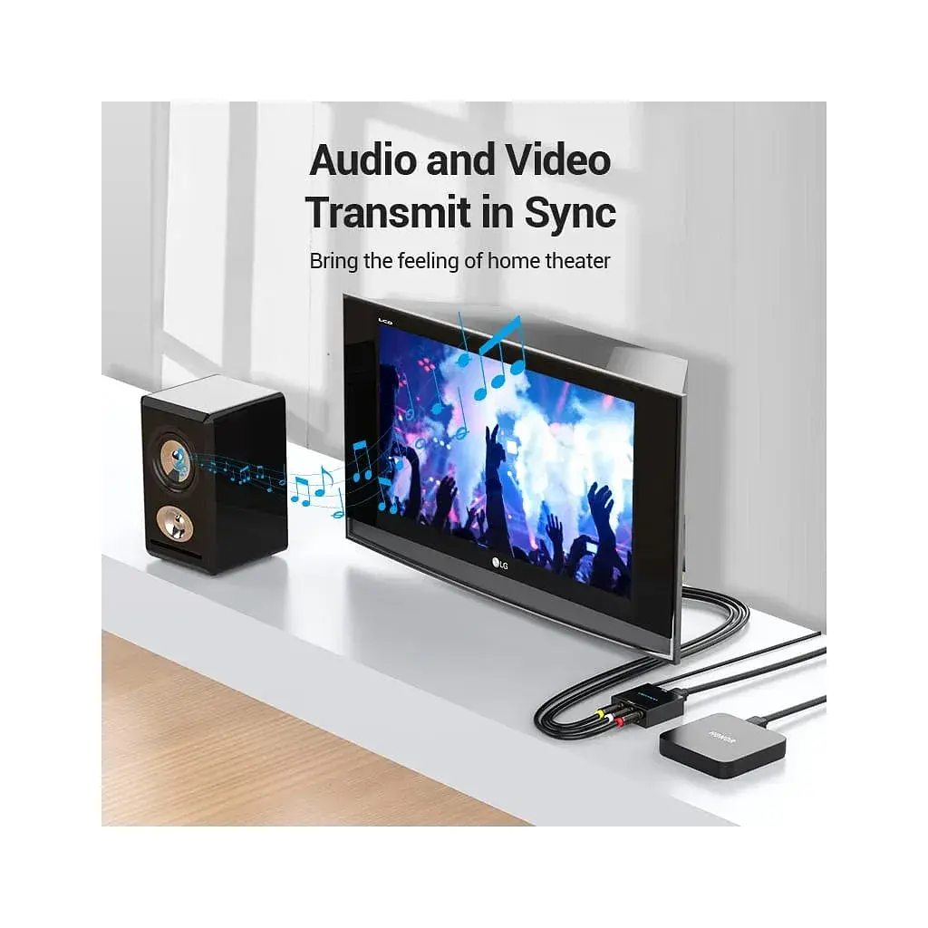 Конвертор HDMI to RCA Metal Type black Vention (AEEB0) - фото 5