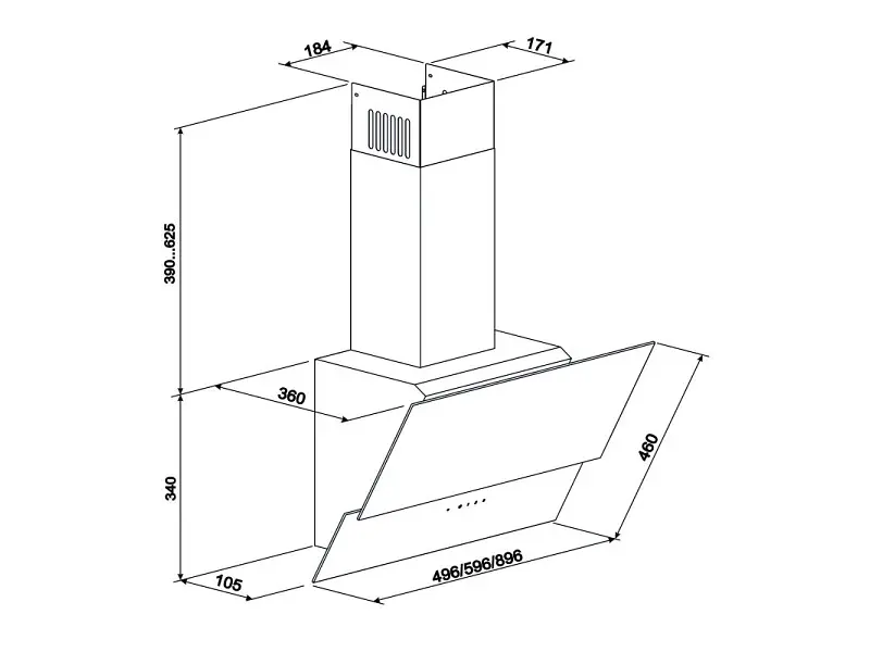 Витяжка ELEYUS Element 700 60 BL - фото 6