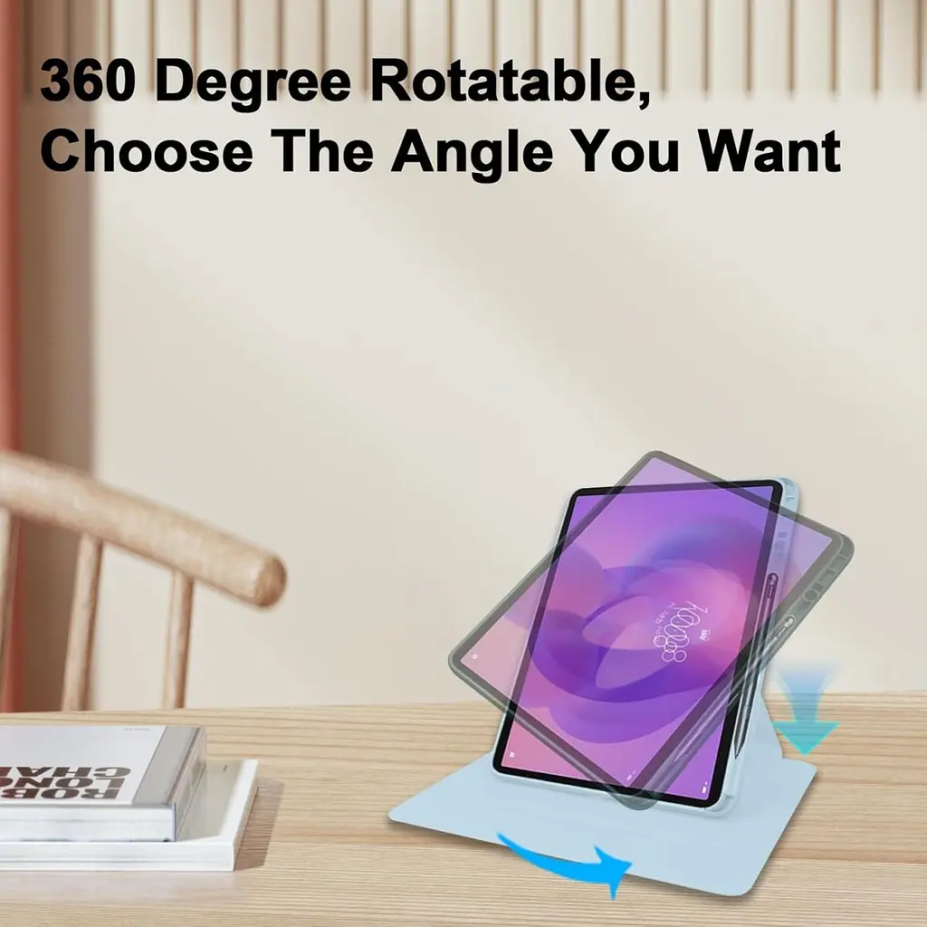 Чохол TPUCristal Pen holder 360 для Xiaomi Redmi Pad 2 2025 Голубий - фото 6