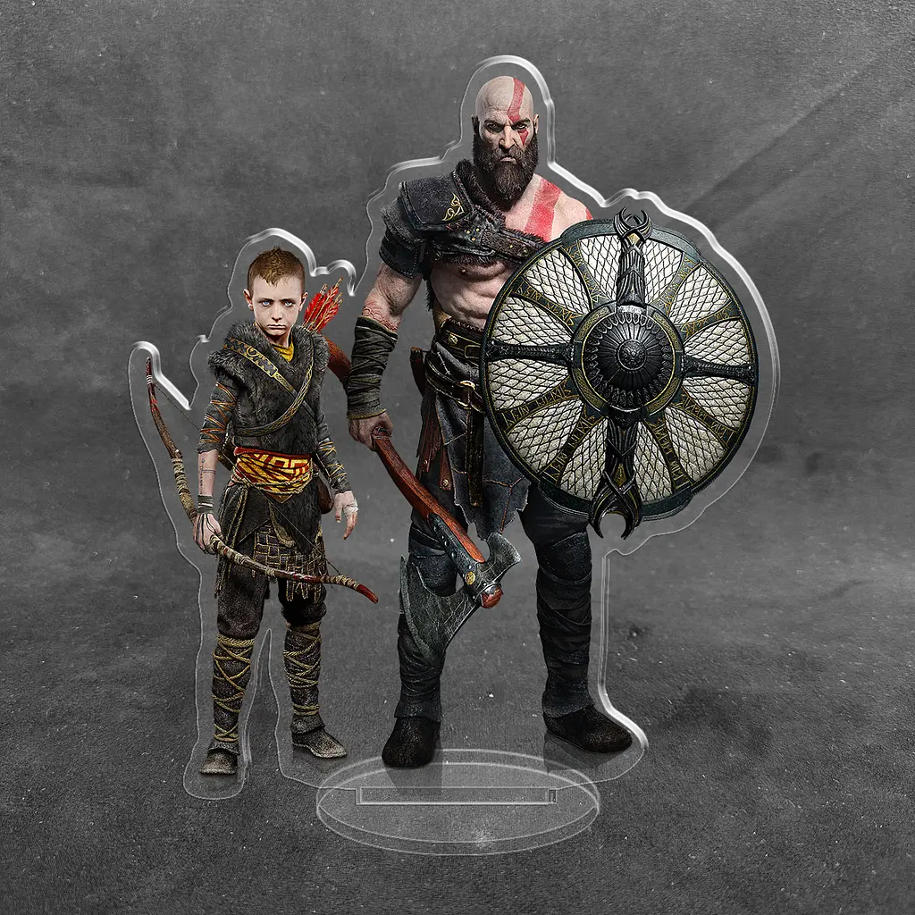 Акрилова колекційна фігурка God of War Бог Війни 15 см